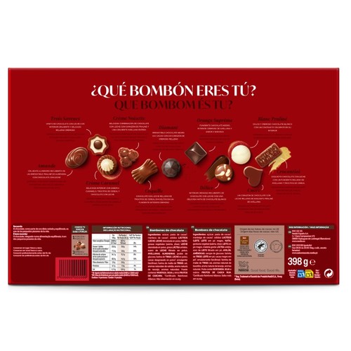 NESTLÉ CAJA ROJA Bombons de xocolata assortits