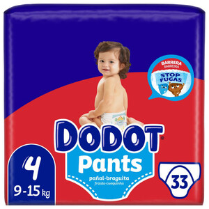 Imagen de DODOT PANTS Bolquers calceta T4 (9-15 kg)