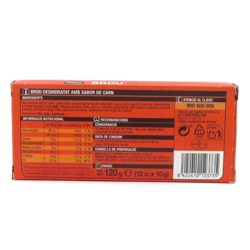 BONPREU Brou sabor de carn en pastilles