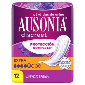 AUSONIA DISCREET Compresa extra per a incontinència 12 ud