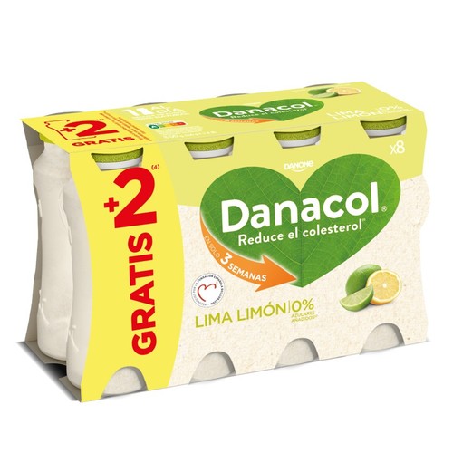 DANACOL Iogurt per beure de llima i llimona