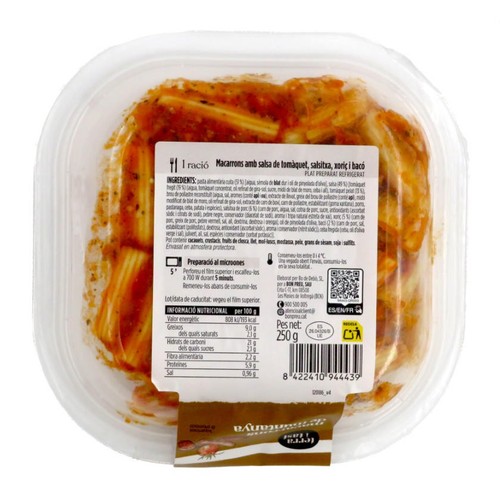 TERRA I TAST Macarrons de muntanya
