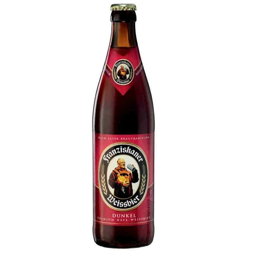 Cerveza de trigo alemana en botella