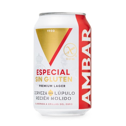 AMBAR Cervesa s/gluten 33 cl llauna
