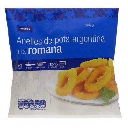 BONPREU Anelles de pota argentina a la romana