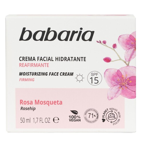 BABARIA Crema facial hidratant Rosa Mosqueta