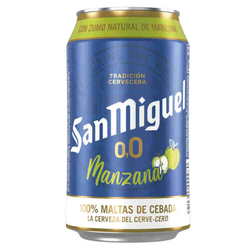 SAN MIGUEL Cervesa 0,0 alcohol amb poma en llauna
