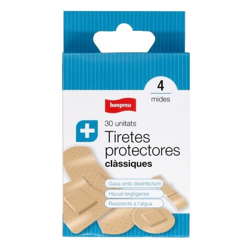 BONPREU Tiretes protectores clàssiques de 4 mides