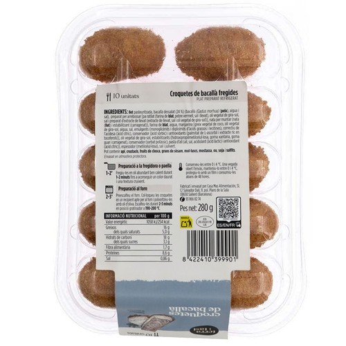 TERRA I TAST Croquetes de bacallà