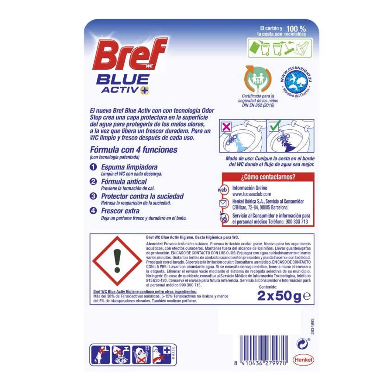 BREF WC Limpiador WC Blue Active