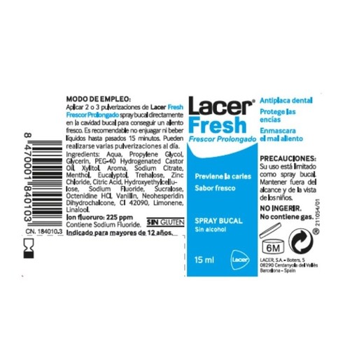 LACER FRESH Esprai bucal