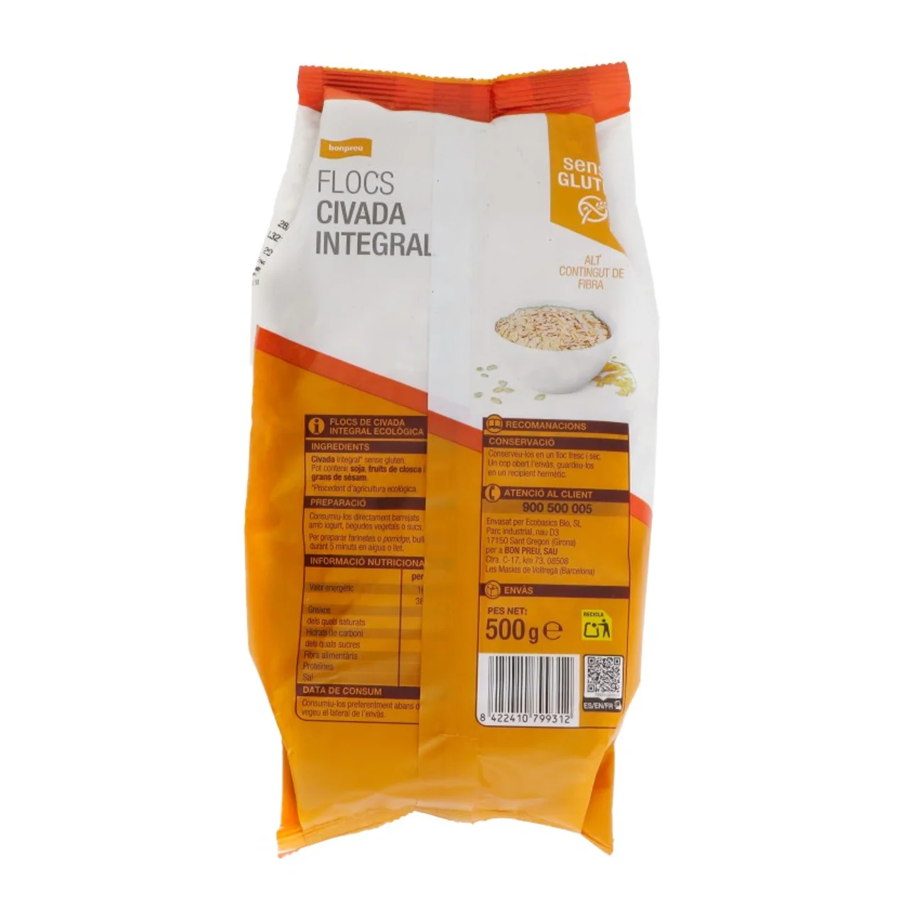 BONPREU Copos de avena integral