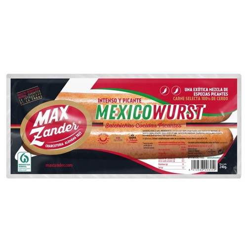 MAX ZANDER Salsitxes molt picants Mexicowurst