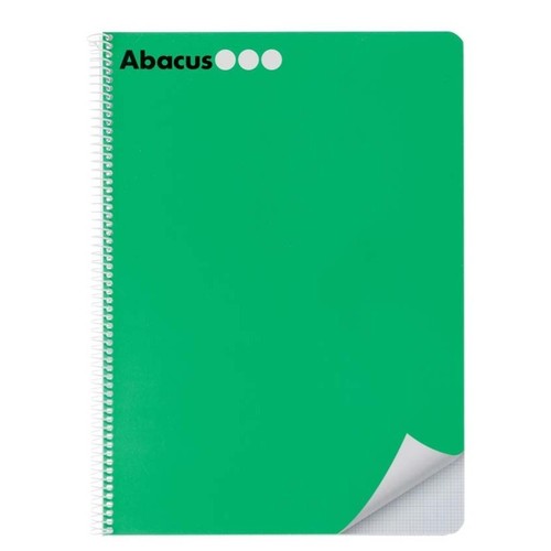 ABACUS Llibreta A4 quadrícula de color verd de 50 fulls