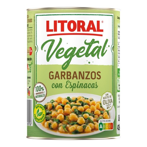 LITORAL Cigrons amb espinacs