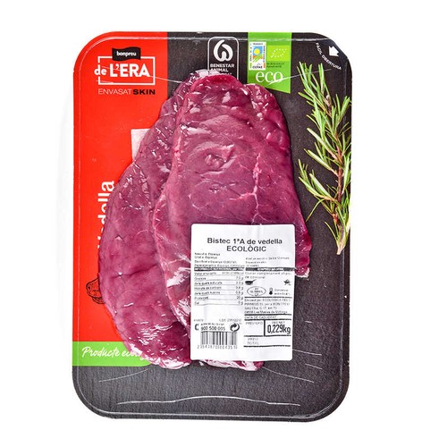 BONPREU DE L'ERA Bistec 1ªA de vedella ecològica