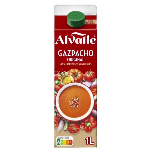ALVALLE Gaspatxo original en cartró d'1 litre