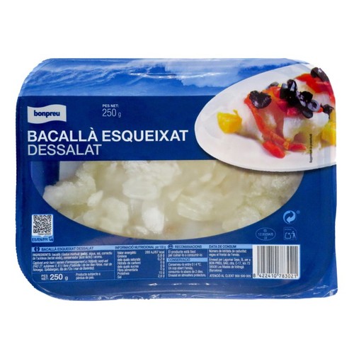 BONPREU Bacallà esqueixat dessalat
