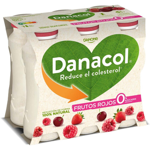 DANACOL Iogurt per beure desnatat de fruits vermells