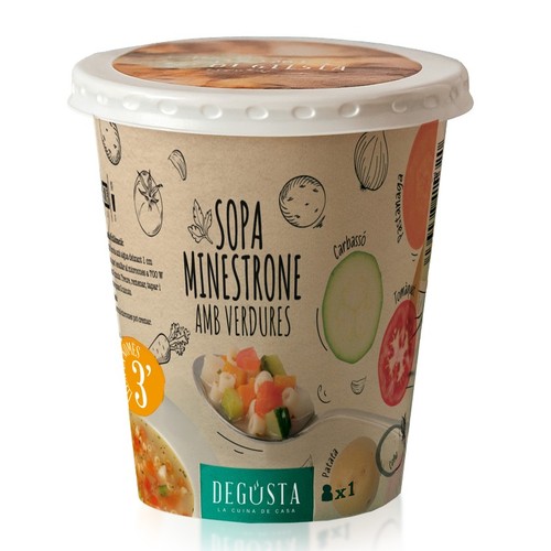 DEGUSTA Sopa minestrone amb verdures