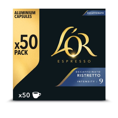 L'OR Càpsules de cafè descafeïnat Ristretto