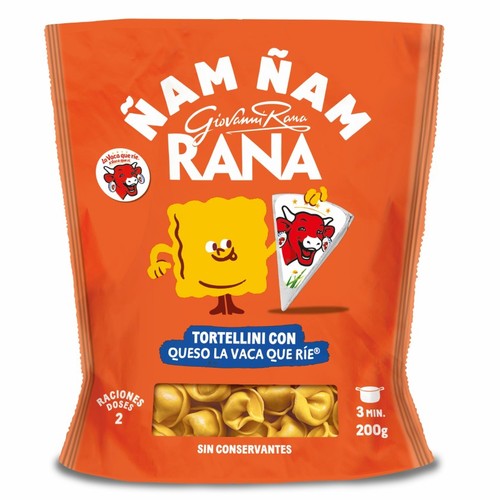 RANA Tortellini farcits de formatge La vaca que rie