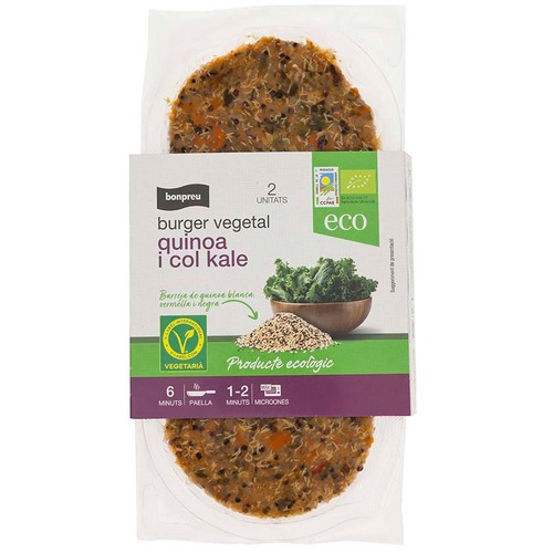 BONPREU Hamburguesa de kale y quinoa