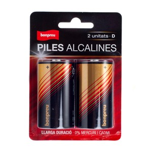 Imagen de BONPREU Piles alcalines D LR20