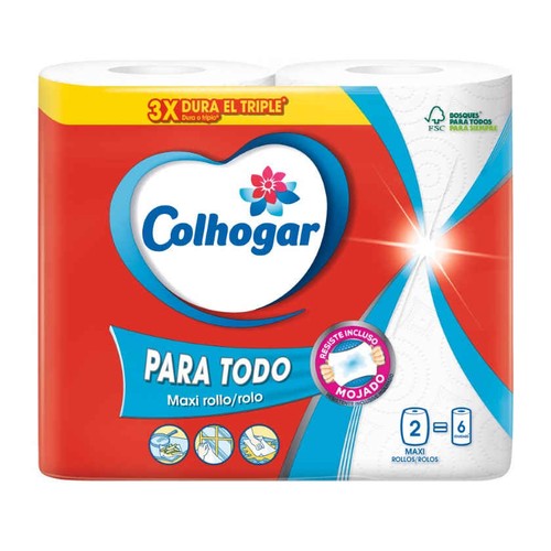 COLHOGAR Paper de cuina compacte XXL 2 un.