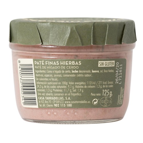 CASA TARRADELLAS Paté fines herbes
