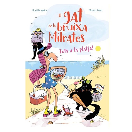 ED. PANINI BOOKS Llibre El gat de la bruixa Milrates, Tots a la platja!