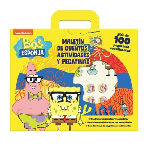 ED. PLANETA JUNIOR Llibre Bob Esponja. Maletín de cuentos
