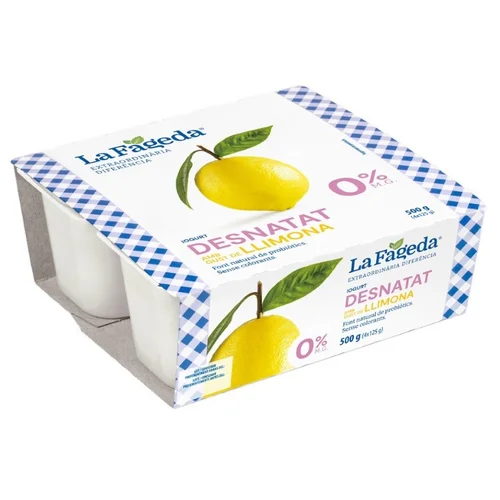 Yogur desnatado de fresa