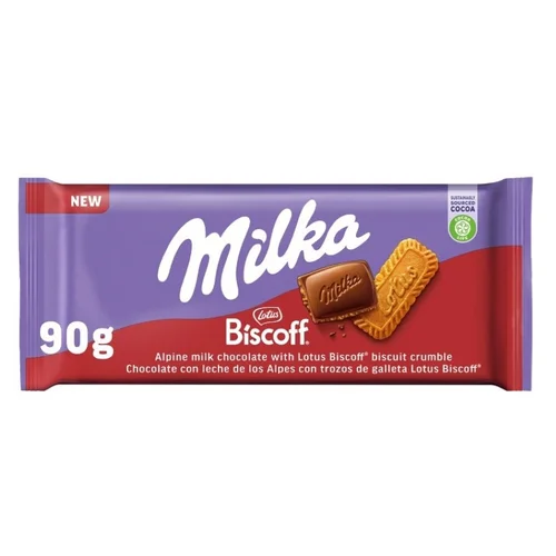 Chocolate con leche y galleta