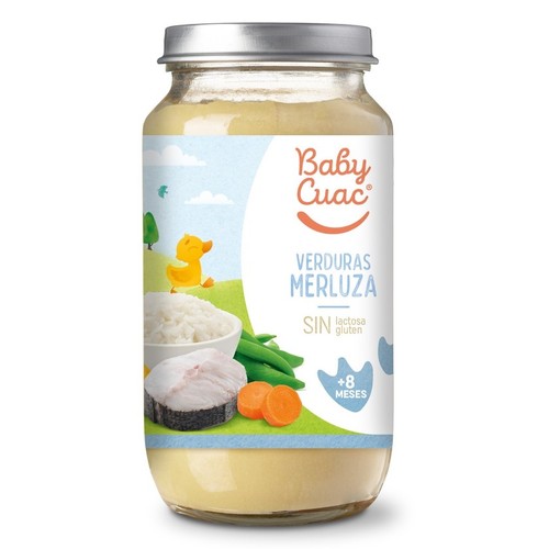 BABY CUAC Puré de verdures amb lluç
