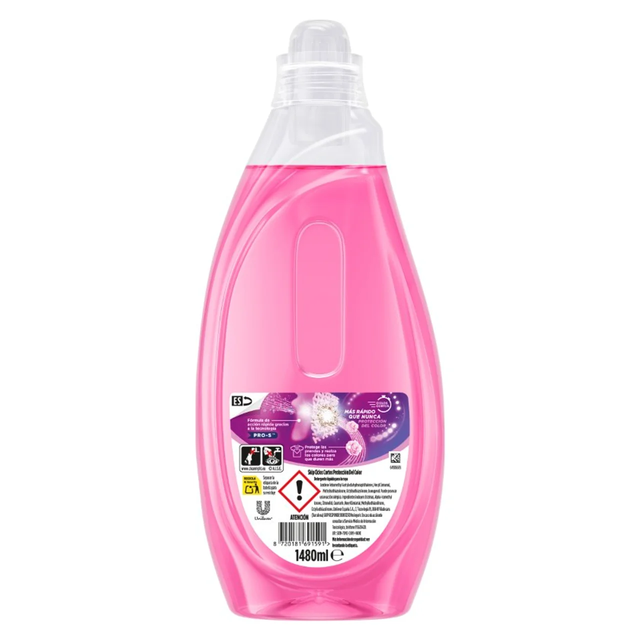 Detergente líquido ciclos cortos de 37 dosis