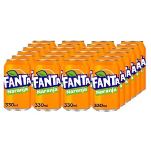 FANTA Refresco de naranja 24 x 33 cl en lata 24 x 0.33L