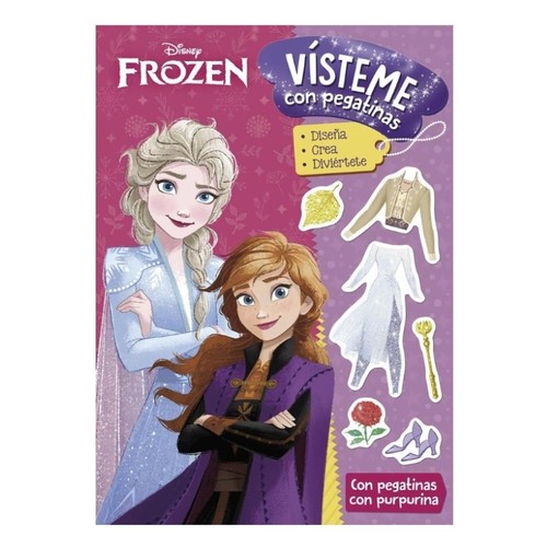 ED. DISNEY Llibre Frozen. Vísteme con pegatinas 3