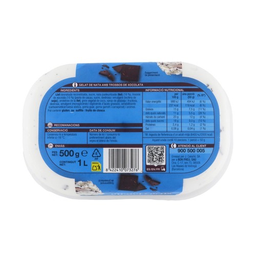 BONPREU Gelat sabor de Stracciatella