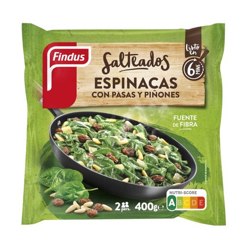 FINDUS Espinacs amb panses i pinyons