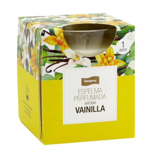 BONPREU Espelma perfumada aroma vainilla