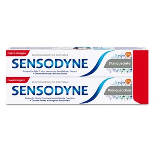 Dentífrico blanqueante SENSODYNE, pack 2x75 ml