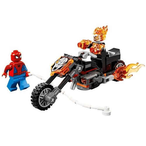 LEGO Moto spiderman vs motorista fantasma