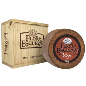 Imagen de FLOR DE ESGUEVA Formatge d'ovella vell amb capsa de fusta