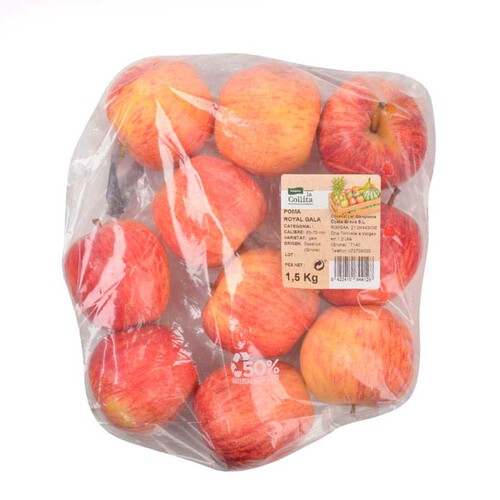 LA COLLITA Poma royal gala Km0 en bossa de 1,5kg