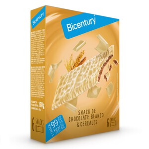 Imagen de BICENTURY Snacks de cereals i xocolata blanca