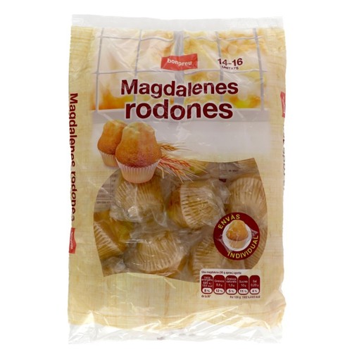 BONPREU Magdalenes rodones