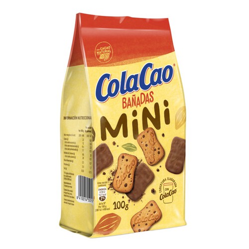 COLACAO Galetes mini de xocolata banyades amb ColaCao
