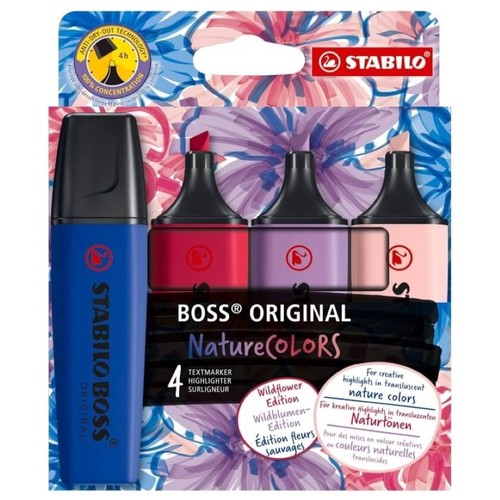 STABILO Marcador fluor boss flowers