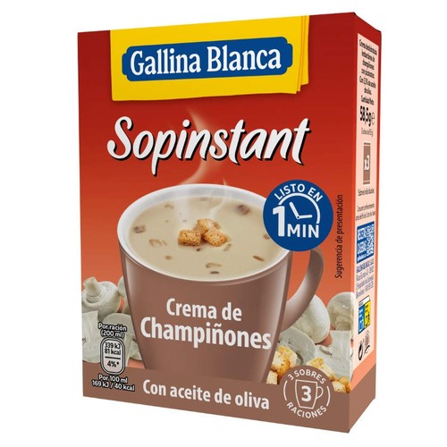 GALLINA BLANCA Crema de xampinyons Sopinstant